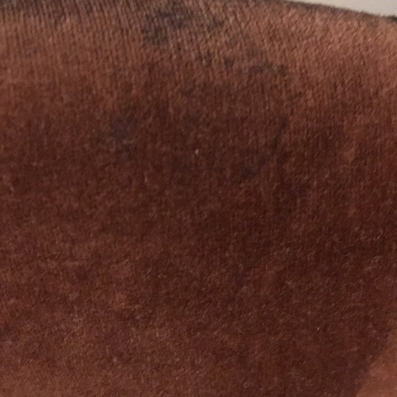 Vintage Jump Velvet Brown Jacket with Beaded Heart Cut Out Size Small - Picture 11 of 14